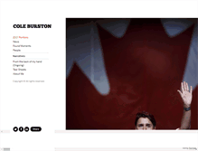 Tablet Screenshot of coleburston.com